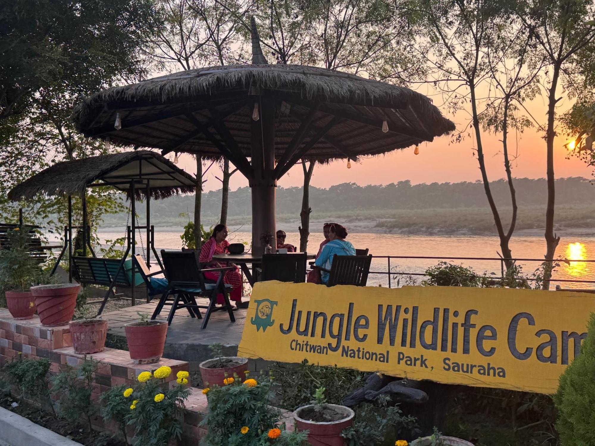 Hotel Jungle Wildlife Camp Sauraha Zewnętrze zdjęcie